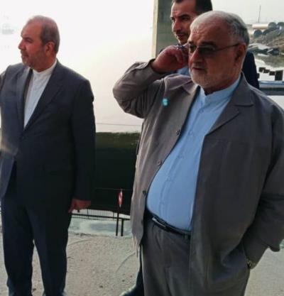 بازدید سفیر جمهوری اسلامی ایران در عراق از پروژه پل راه آهن شلمچه _ بصره